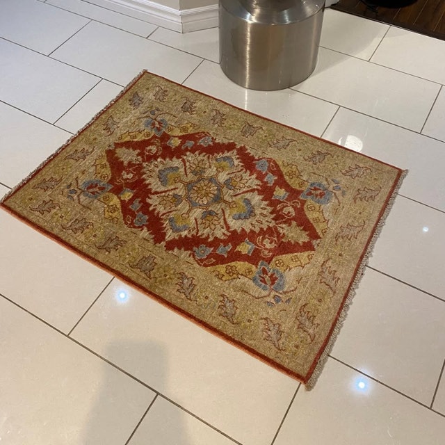 NEW - 100% Original Handwoven Area Rug - 3'9 x 2'8ft - photo 5