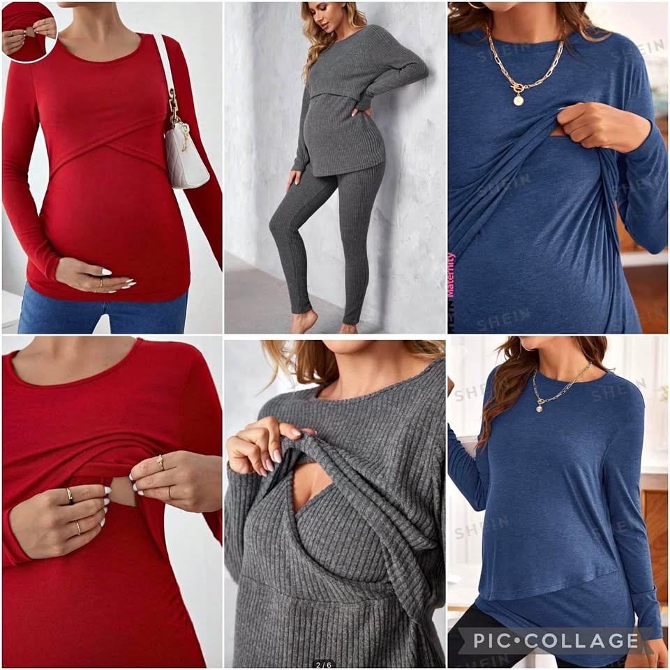 Maternity nursing long sleeve tops XL