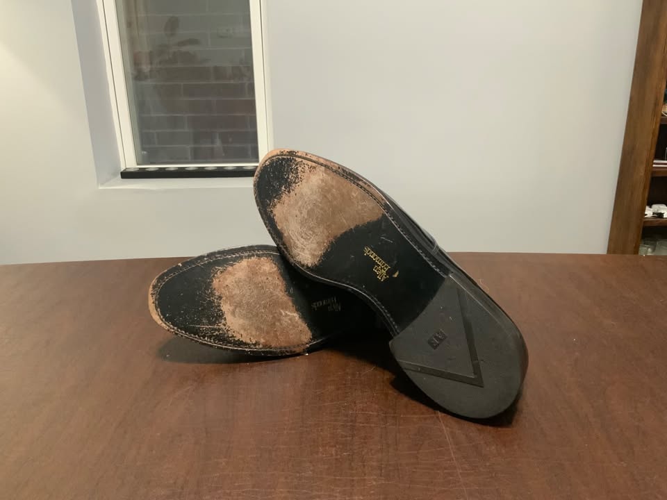 Allen Edmonds Spencer Black Patent Tuxedo Shoes - Size 8.5 D - photo 3