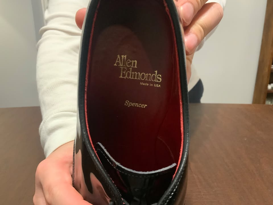 Allen Edmonds Spencer Black Patent Tuxedo Shoes - Size 8.5 D - photo 5