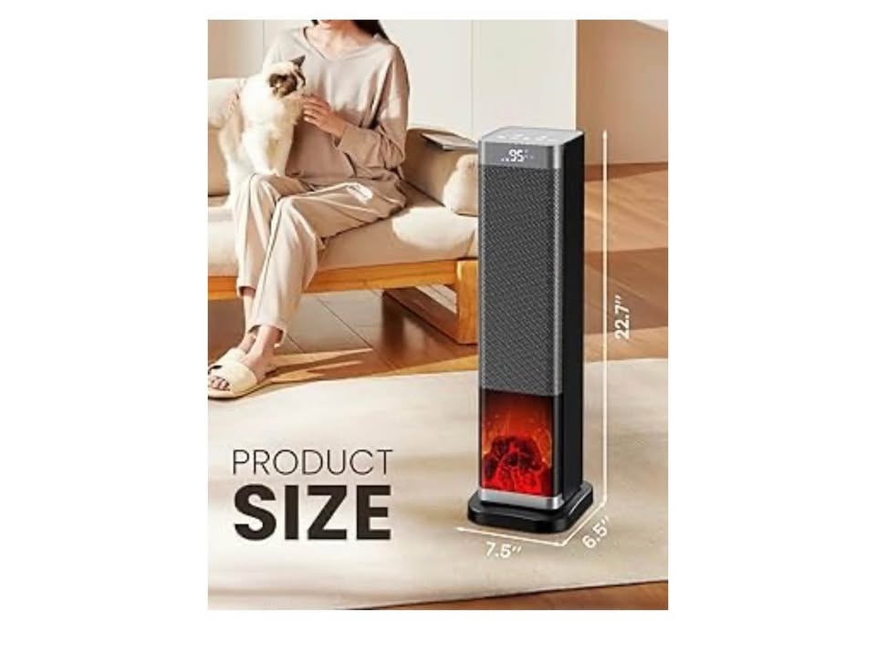 Ceramic Electric Heater with Thermostat - photo 3