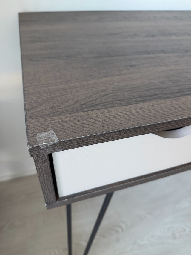 Concord Computer Desk with Storage Brown Oak Gray - photo 5