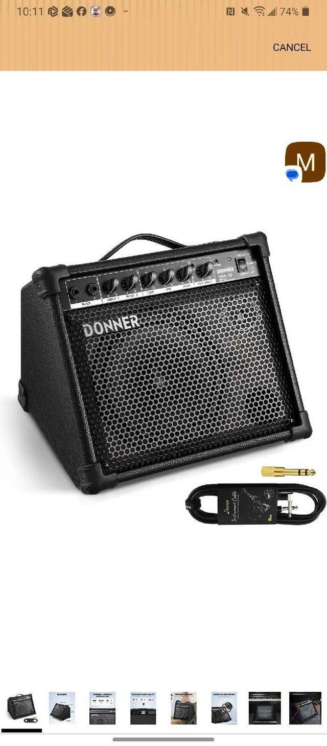 Donner DKA-20 Keyboard Amplifier – 20W Amp - photo 2