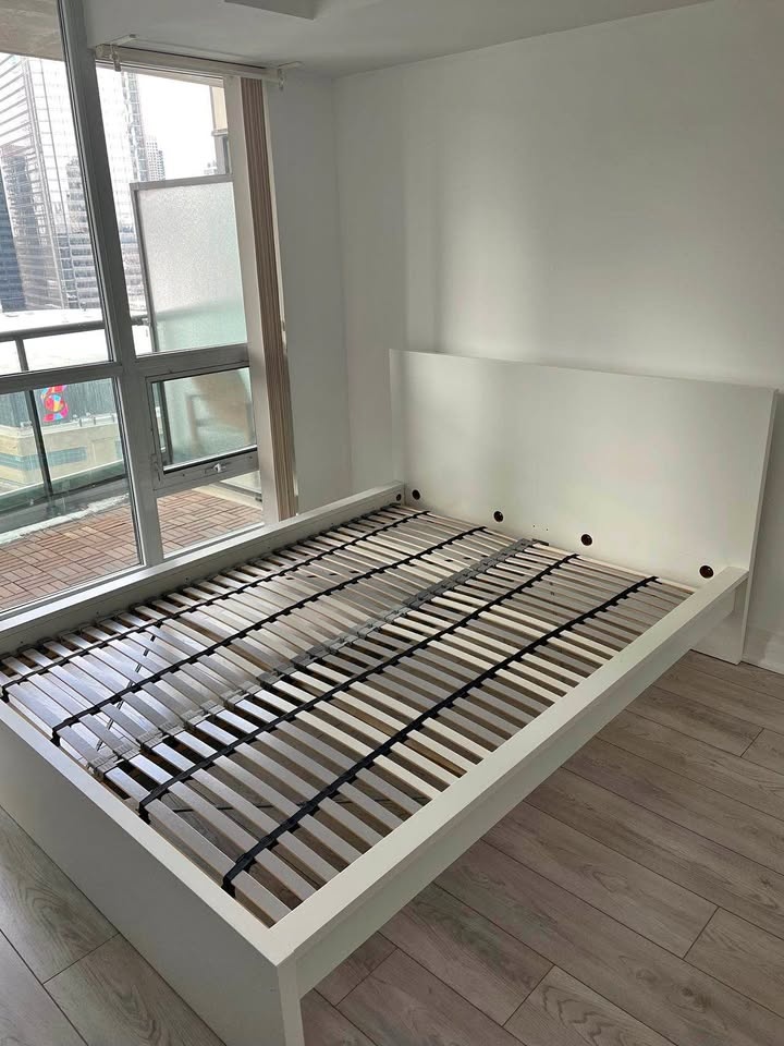 Ikea double bed frame with premium slat
