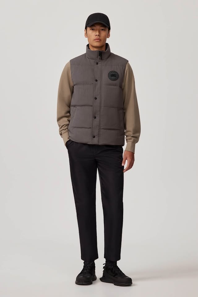 Canada Goose Garson Vest Crinkle Cotton Men's M Grey - photo 2