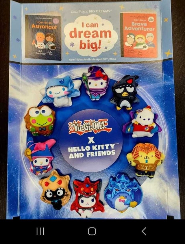 Yugioh x Hello Kitty Toy Display