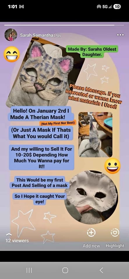 Handmade Mask