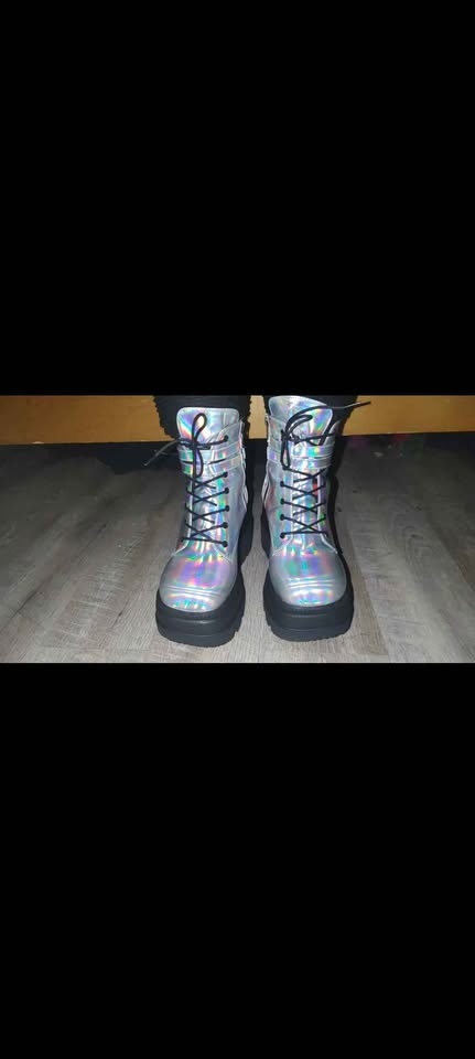 Demonia Shaker-52 Boots Holographic Size 10 - photo 4