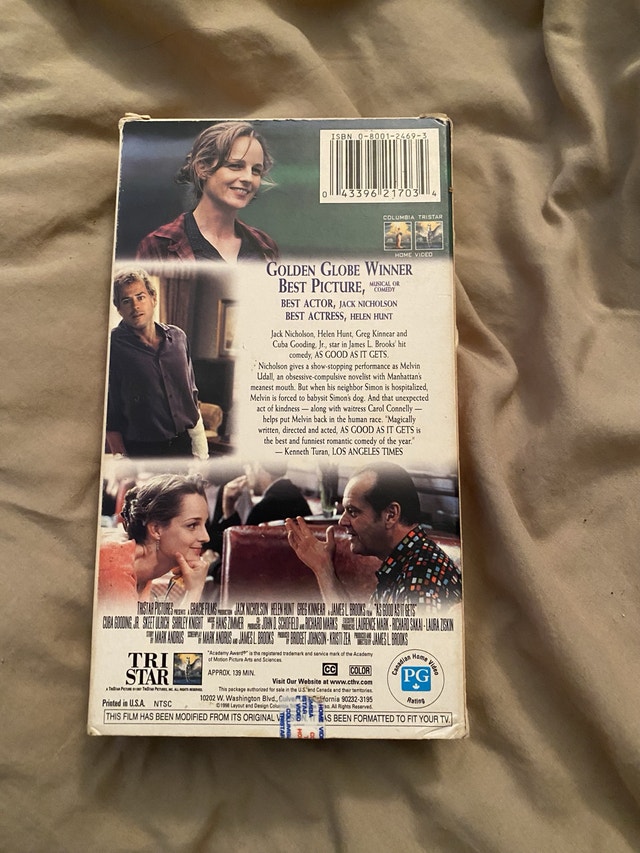 As Good As It Gets VHS - photo 2