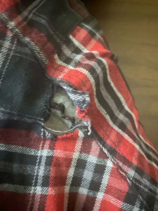 BC Clothing Flannel Shirt with Hood - Red/Black Plaid - Medium - photo 3
