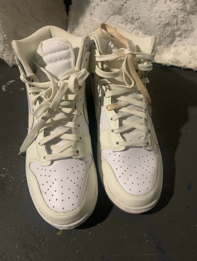 Nike Dunk High Top Sneakers - White - Size 8.5 - photo 2
