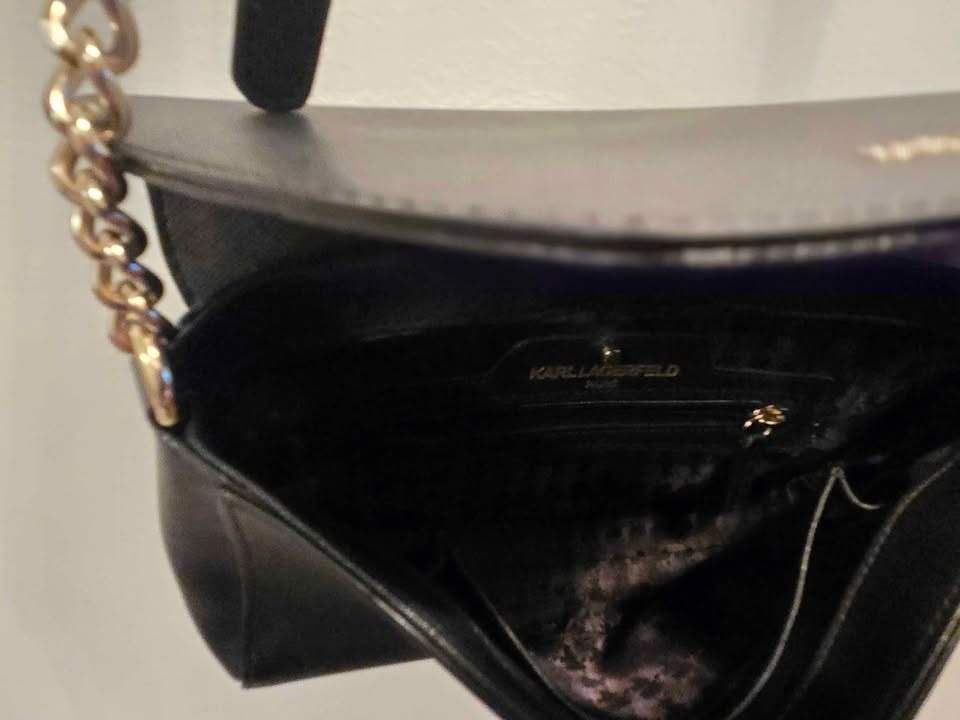 KARL LAGERFIELD PARIS BLACK PURSE $65 - photo 3