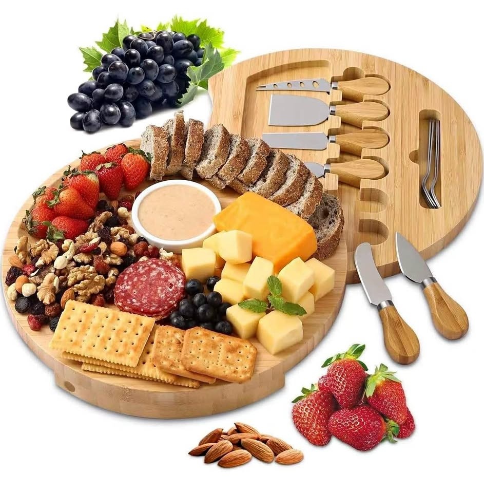 New Cheese Board and Charcuterie Board Knife & Fruit Tray