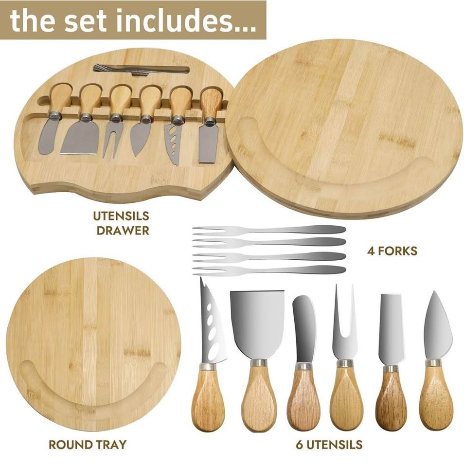 New Cheese Board and Charcuterie Board Knife & Fruit Tray - photo 3