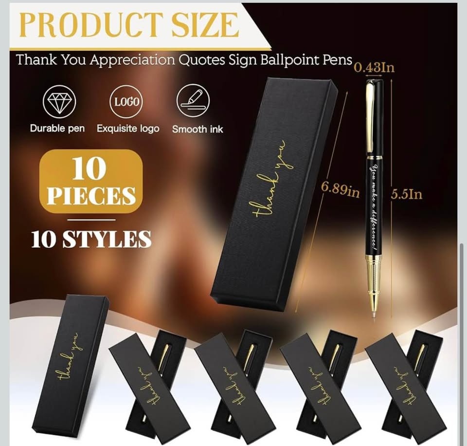 New 10 Sets Thank You Gifts Ballpoint Pens with Gift Boxes - photo 2