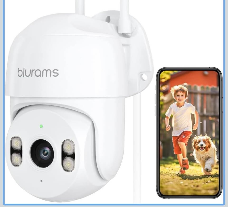 New blurams 2K Security Camera Outdoor, 360° PTZ Home Security - photo 2
