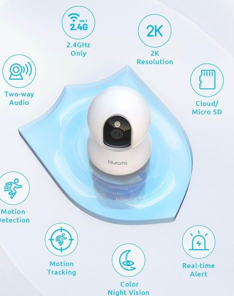 NEW blurams 2K Indoor Security Camera - photo 2