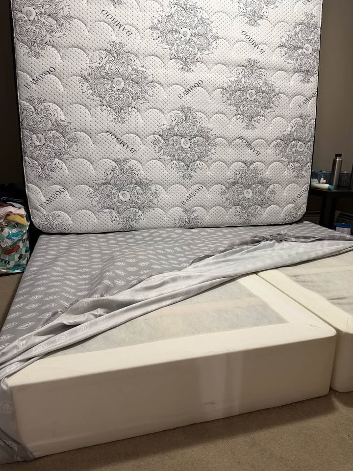 Moving out sale - king size mattress and box spring - photo 3