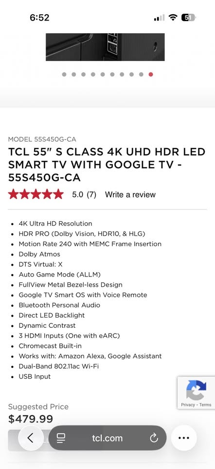 TCL 55 inch TV - photo 3