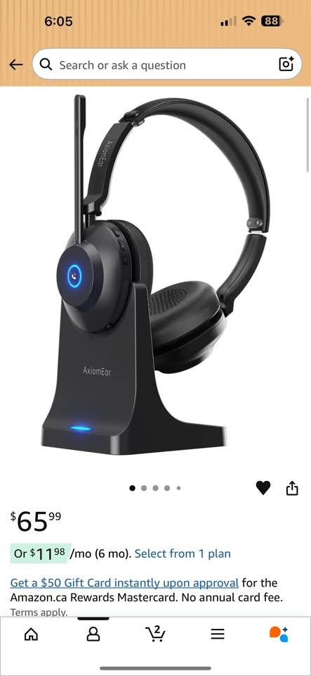 AxiomEar Wireless Bluetooth Headset w/ Charge Dock & USB Dongle - photo 4