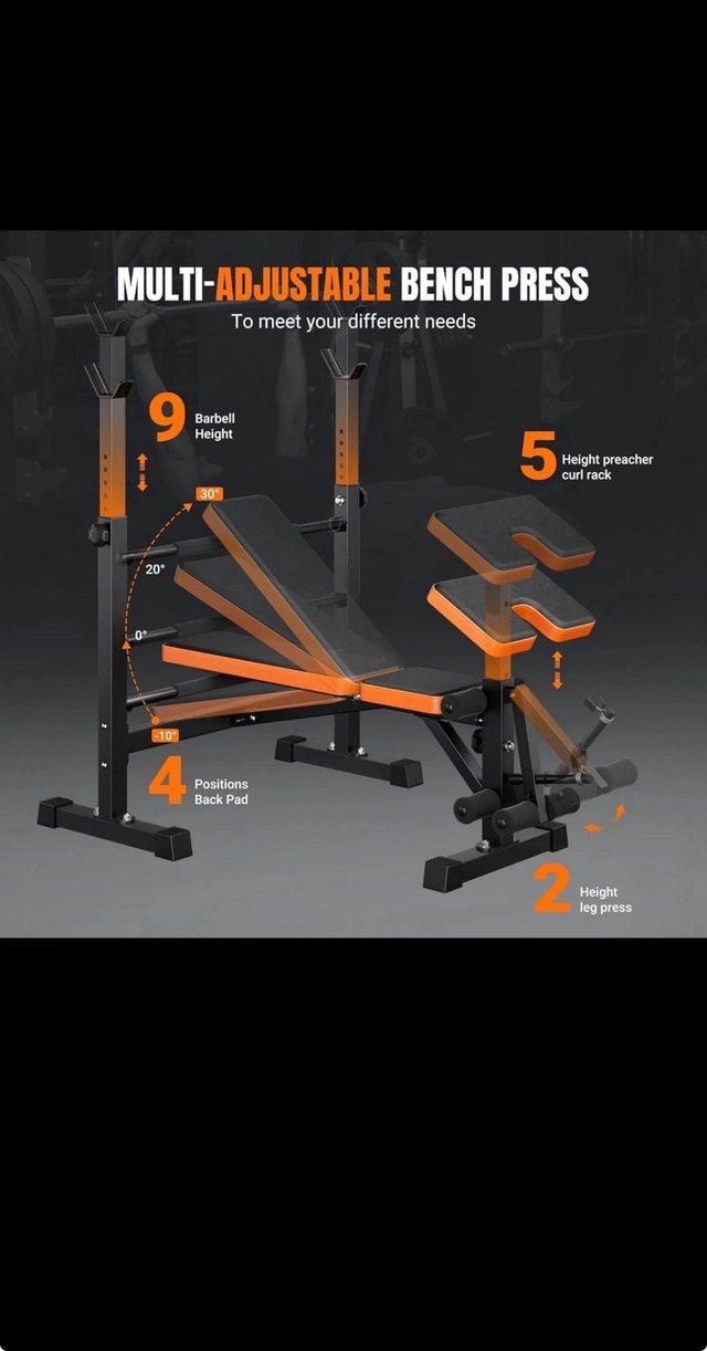 6 in 1 Weight Bench Set for Home Gym - photo 4