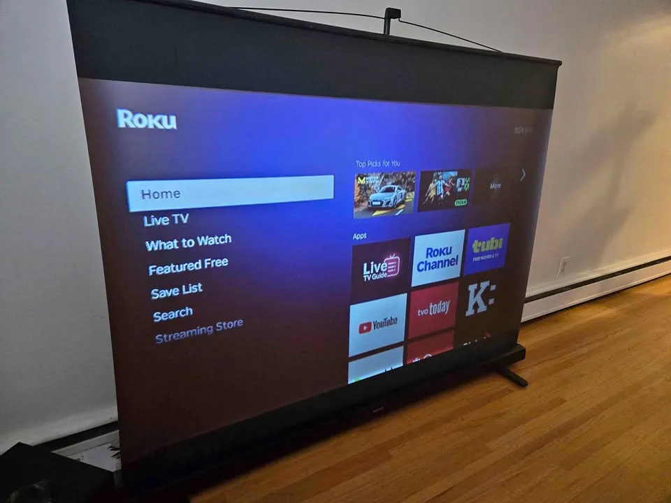 Home Theater Bundle 🎥 Projector + 70" Screen + Roku thumbnail