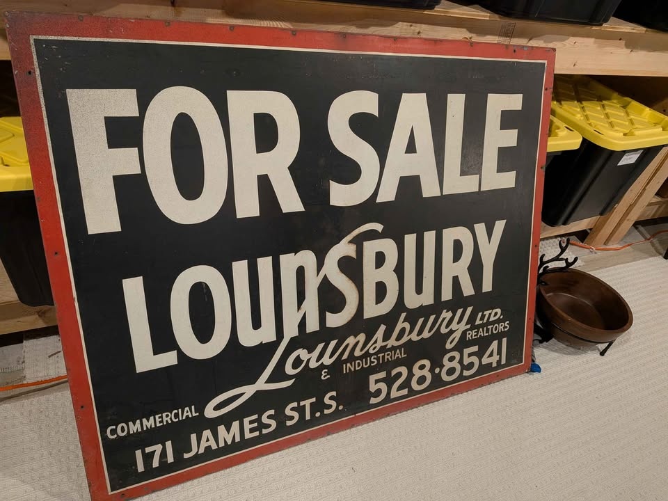 Vintage Lounsbury LTD Real Estate Metal Sign - photo 3