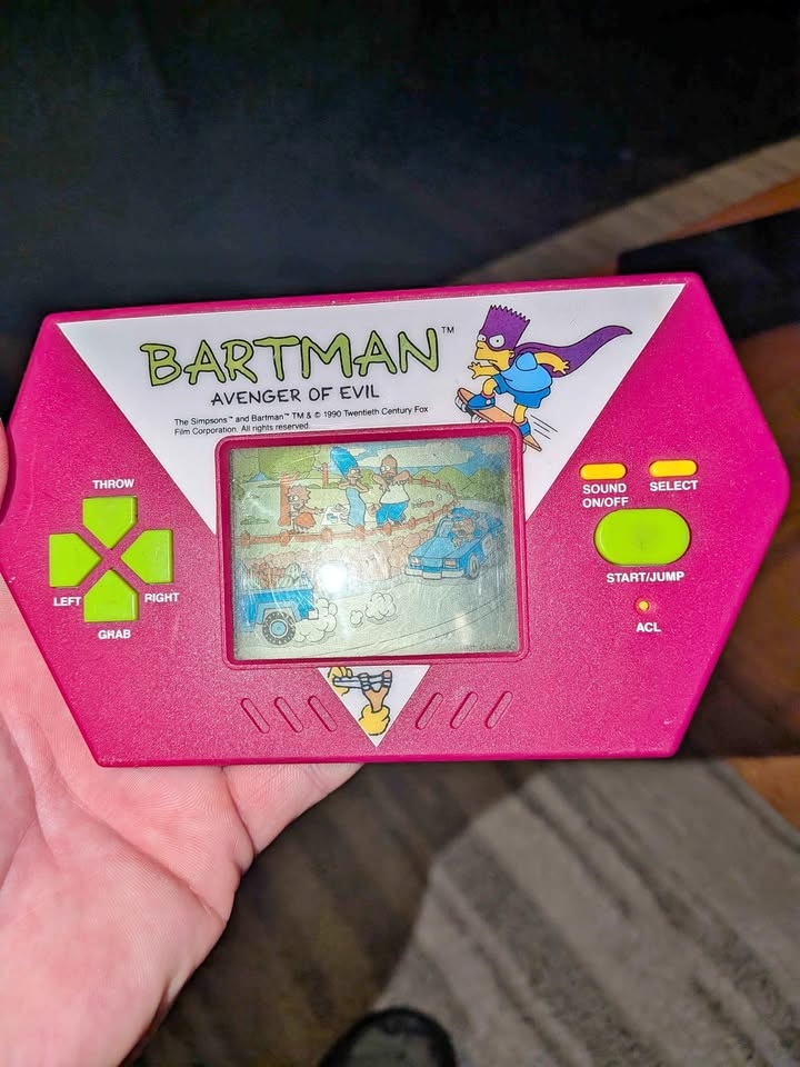 Vintage 1989 Bartman handheld game