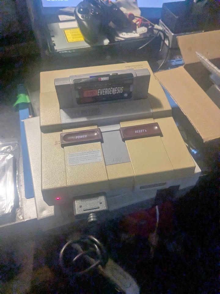 Super Nintendo with Preloaded Super Cart