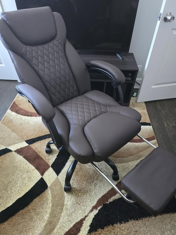 Large Reclining Office Chair with Footrest - photo 3