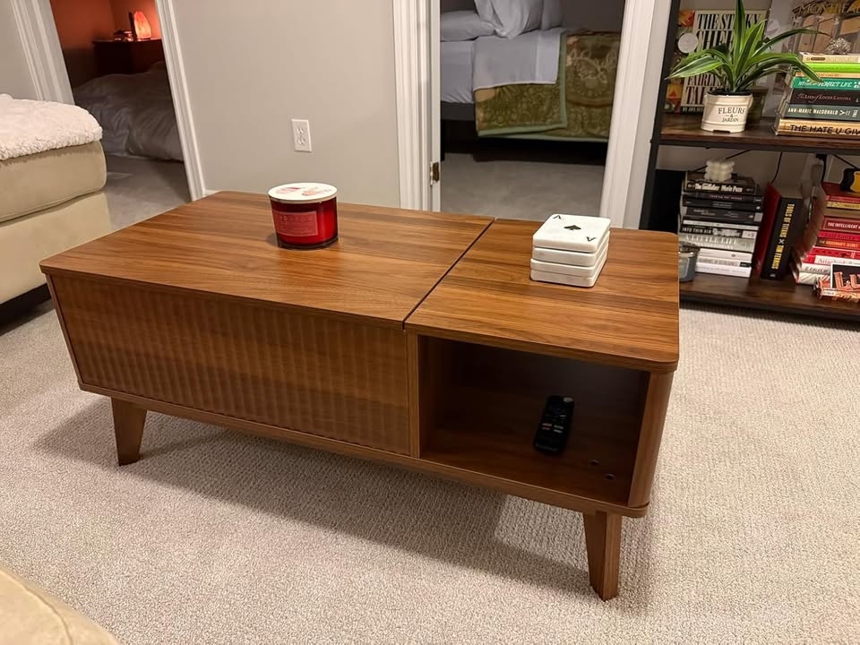 Lift Top Coffee Table with Storage - photo 2