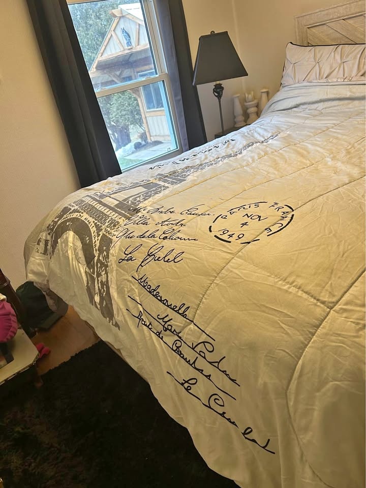 Queen Comforter Set - Paris Theme