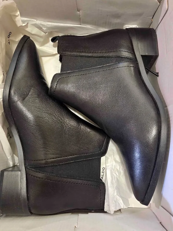 Leather Black Peppertree boots-Aldo thumbnail