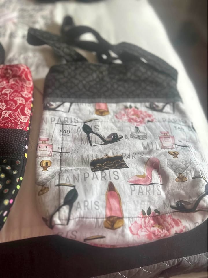 Two hand made Cotton Purses