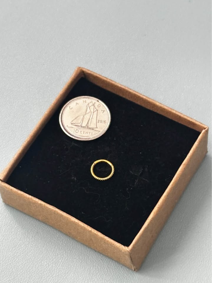 Tiny Twisted Rope Cartilage Clicker Helix Hoop 18G/6mm - photo 4