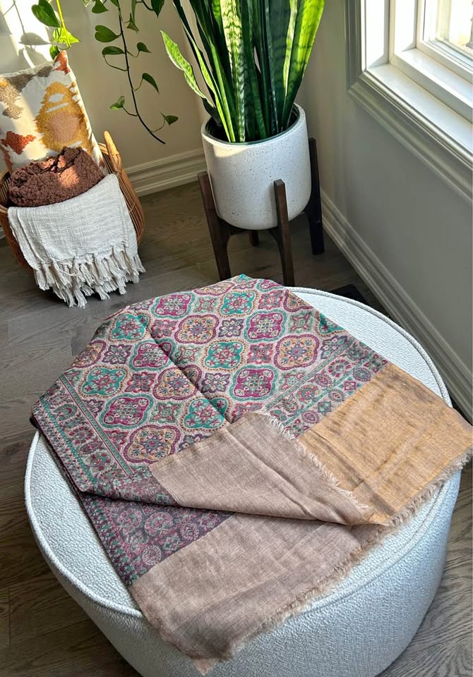 Matka Shawl ( pashmina blend )
