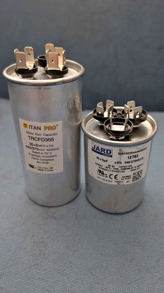 Lot of 2 Central A/C Capacitors