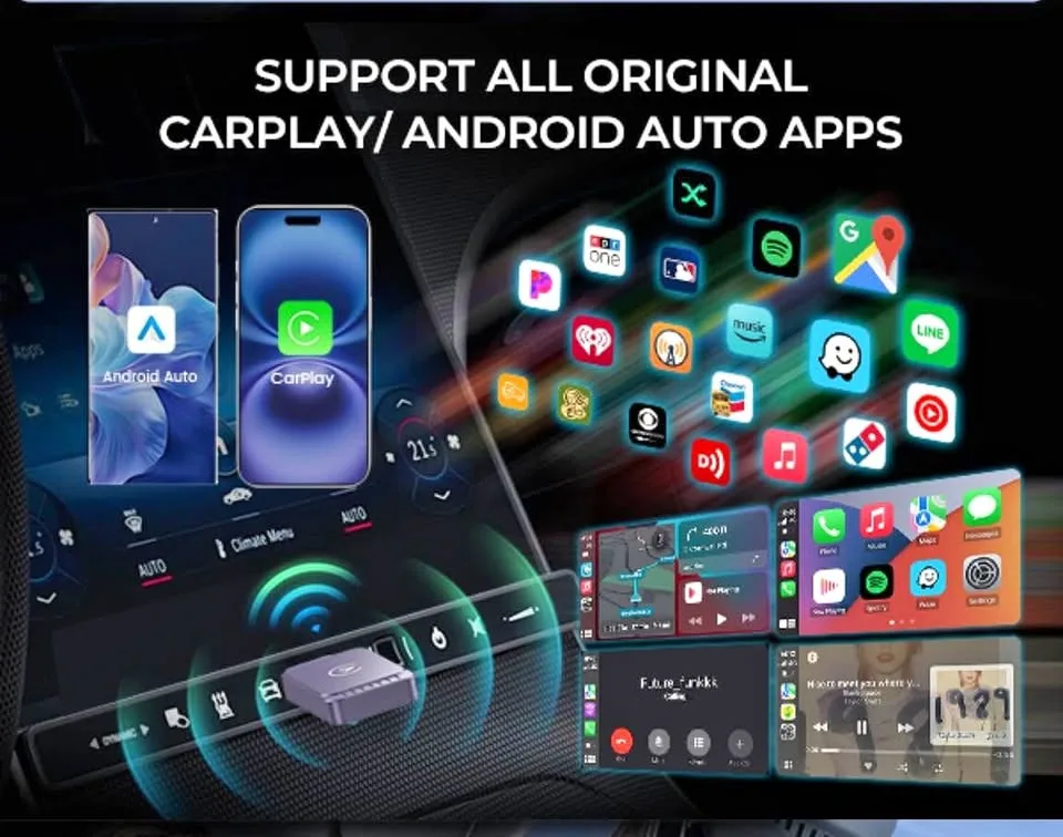 (New) Wireless CarPlay Adapter for iPhone & Android thumbnail