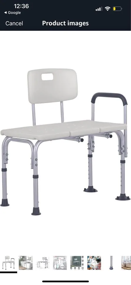 6-Level Adjustable Bath and Shower Transfer Bench thumbnail