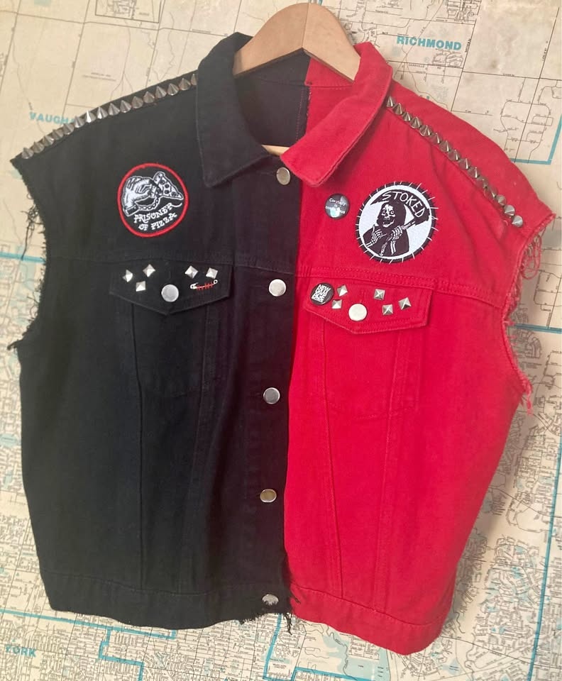 Punk Rock Battle Vest ONE OF A KIND