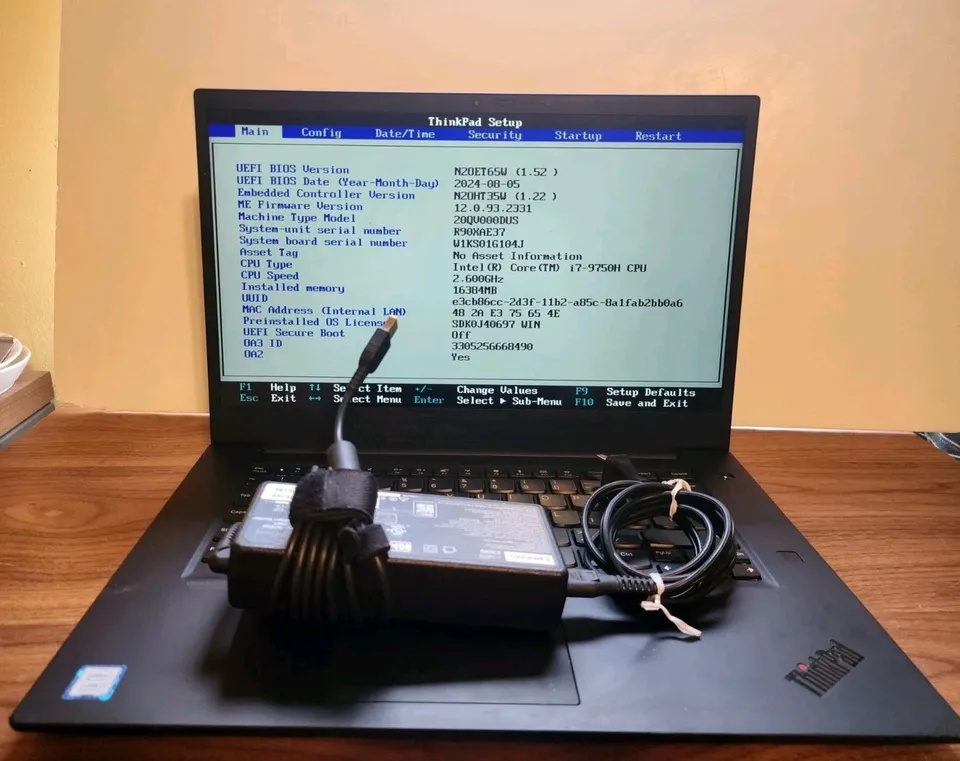 Lenovo ThinkPad X1 Extreme Gen 2 Laptop
