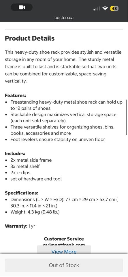 Metal Shoe Rack - photo 2