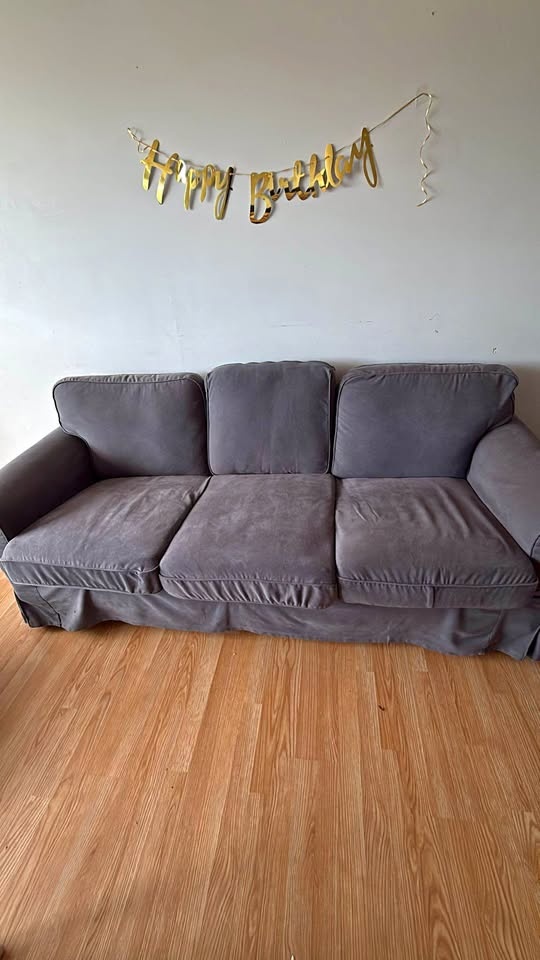 Grey 3-Seater Sofa ikea