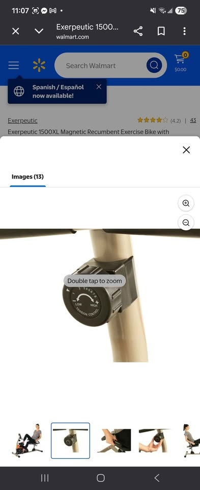 Exerpeutic Exercise Bike - photo 4