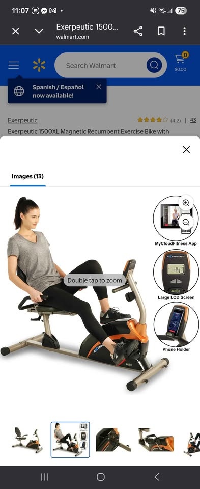 Exerpeutic Exercise Bike - photo 5