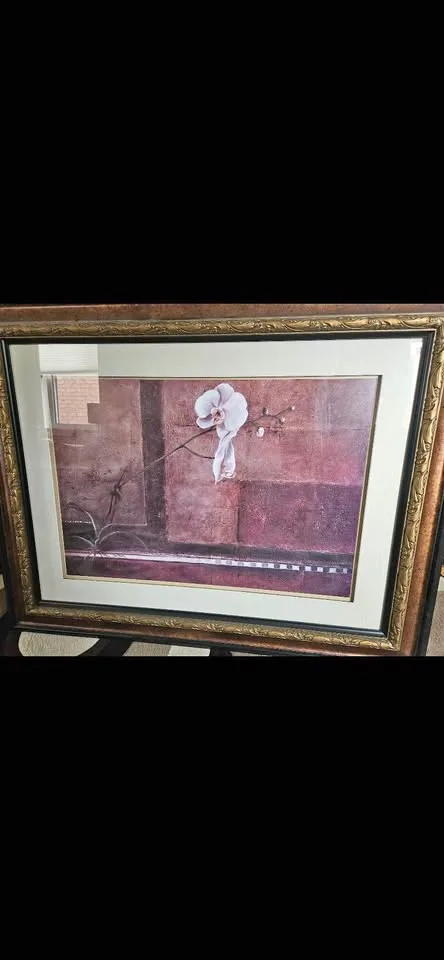 Framed orchid picture thumbnail