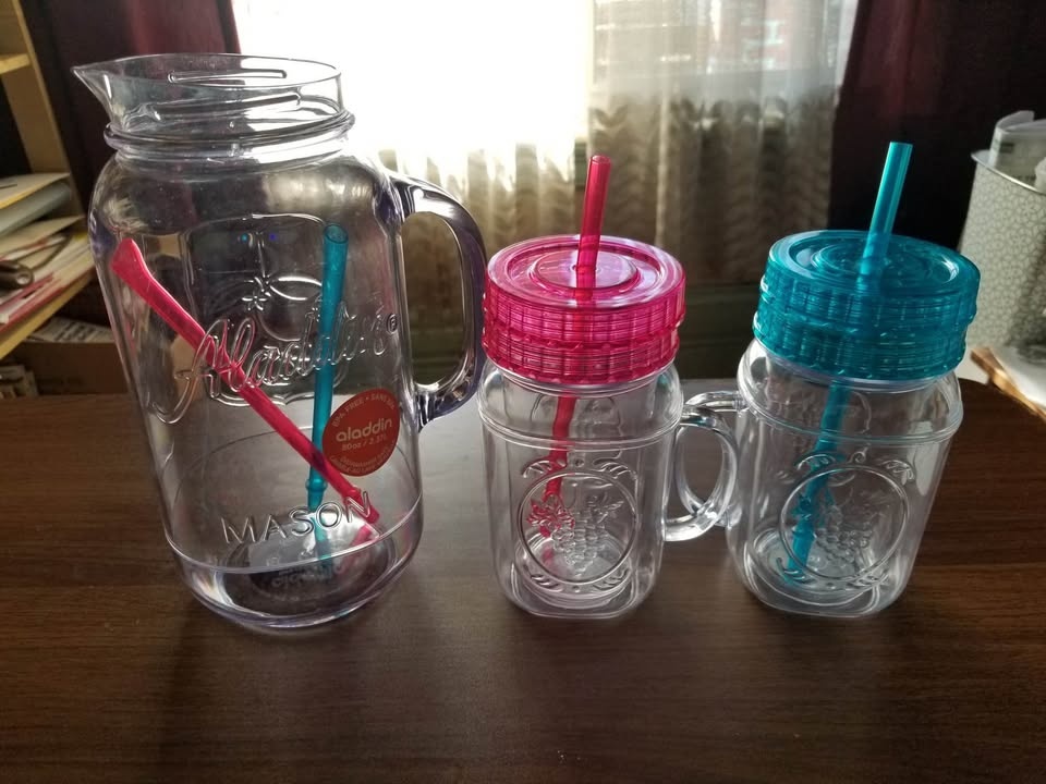 Brand New Mason Jar Drinkware Set – 5 Pieces - photo 4