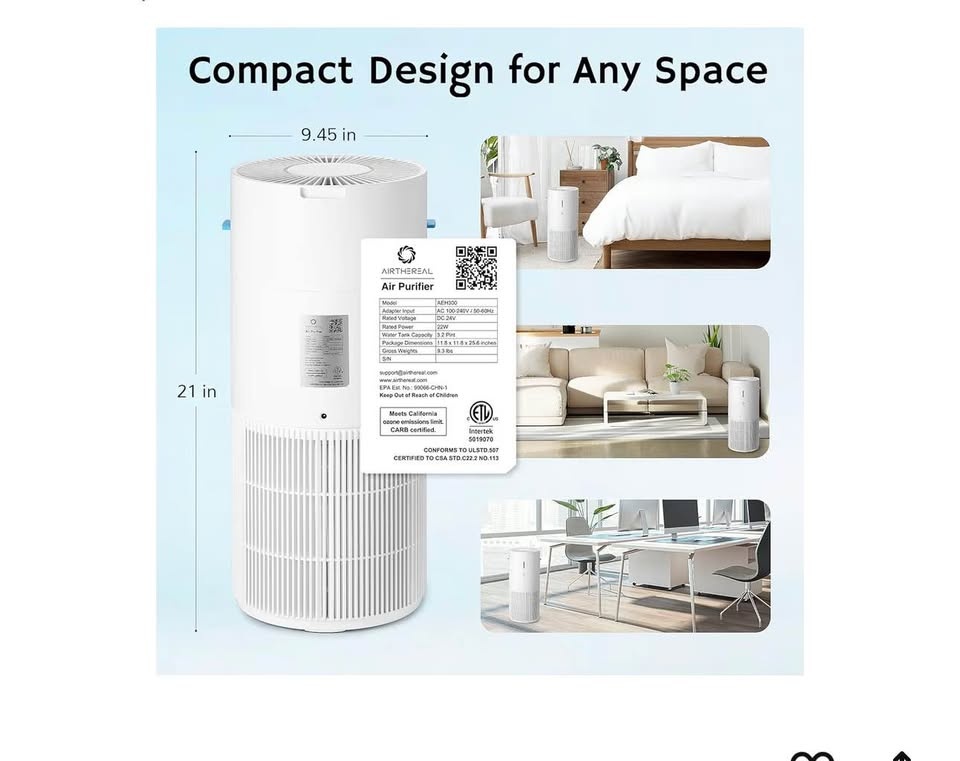 Airthereal 2-in-1 Air Purifier & Humidifier - photo 2