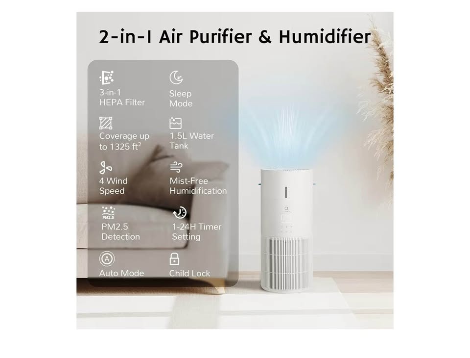 Airthereal 2-in-1 Air Purifier & Humidifier - photo 3