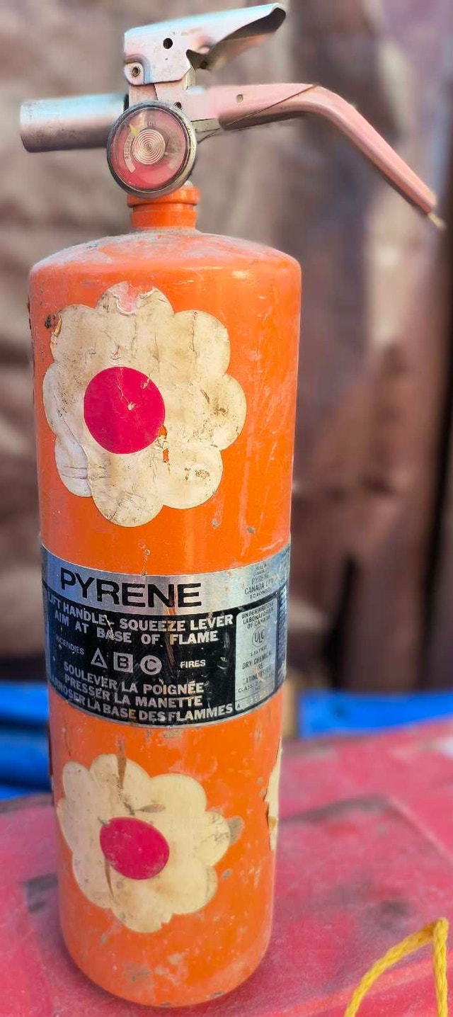 Vintage Decor - 2 Pyrene Fire Extinguishers